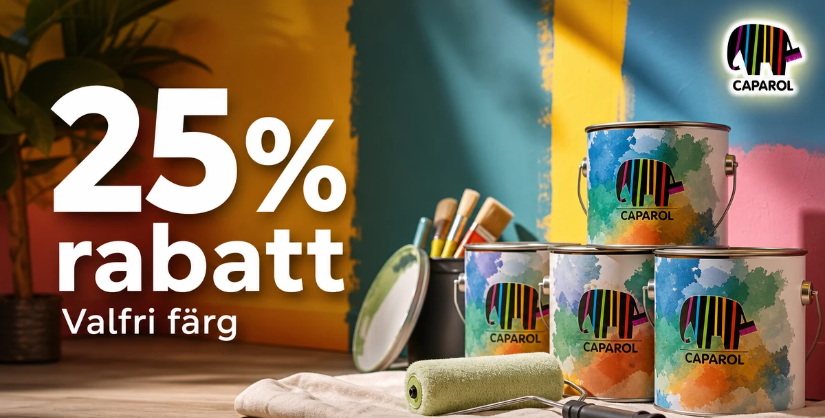 Caparol Färg – 25% rabatt – Valfri färg