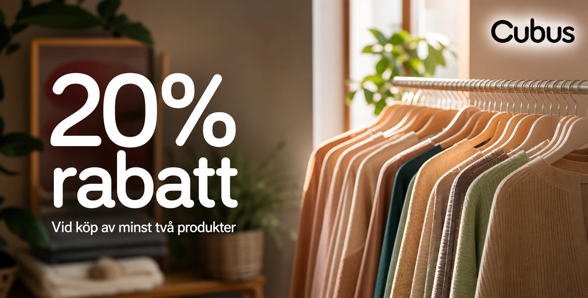 Cubus – 20% rabatt – Vid köp av minst två produkter