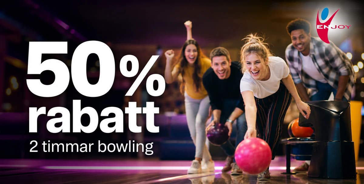 Enjoy Bowling – 50% rabatt – 2 timmar bowling