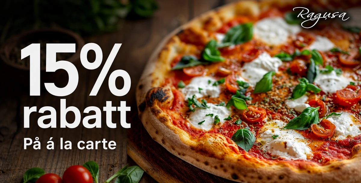 Restaurang Ragusa – 15% rabatt – På á la carte