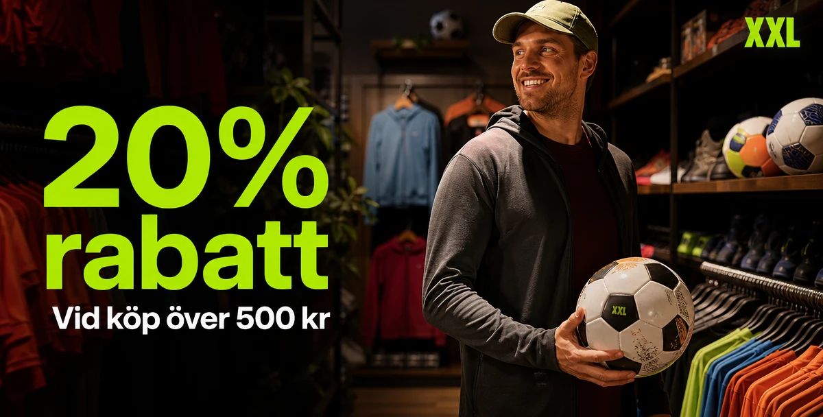 XXL – 20% rabatt – Vid köp över 500 kr