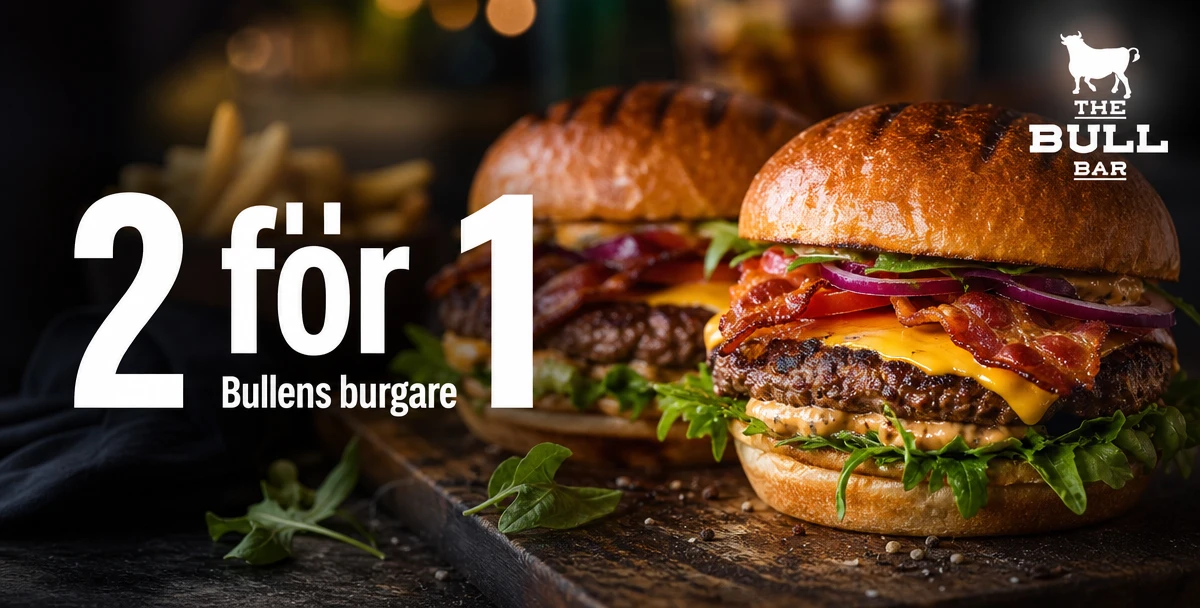 The Bull Bar – 2 för 1 – Bullens burgare