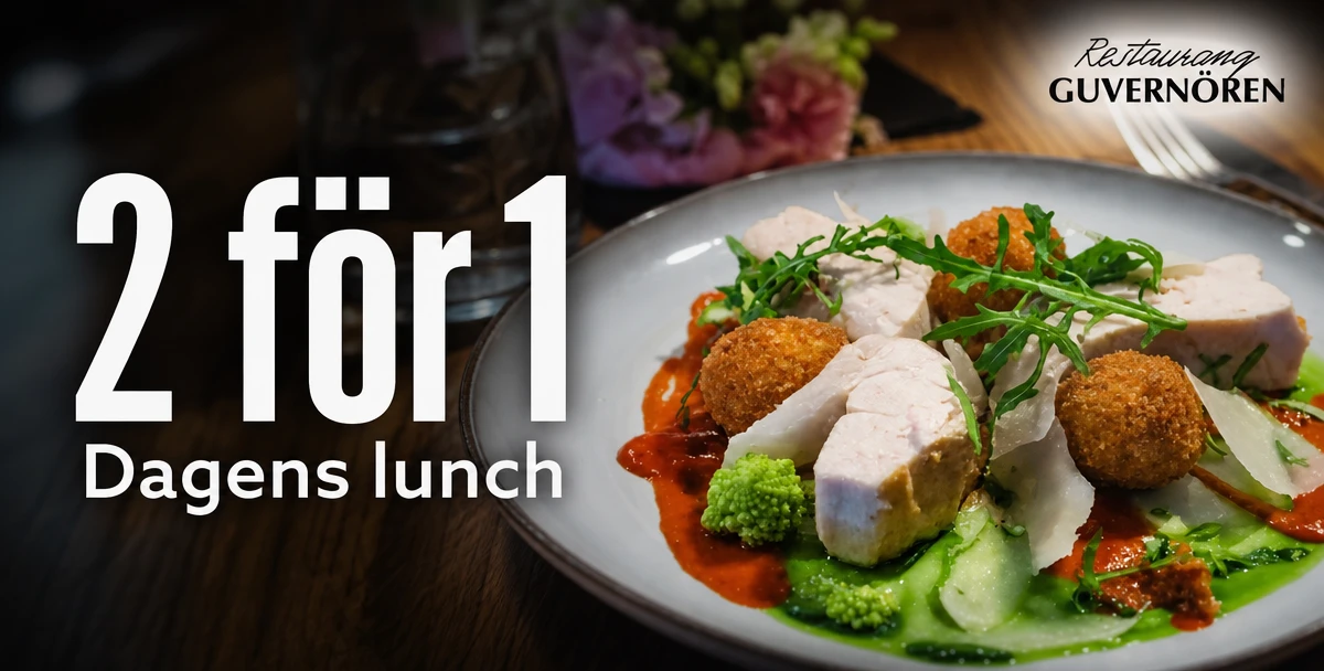 Restaurang Guvernören – 2 för 1 – Dagens lunch