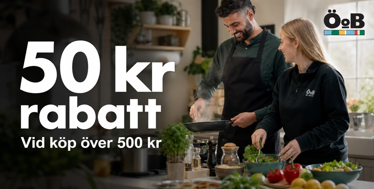 ÖoB – 50 kr rabatt – Vid köp över 500 kr