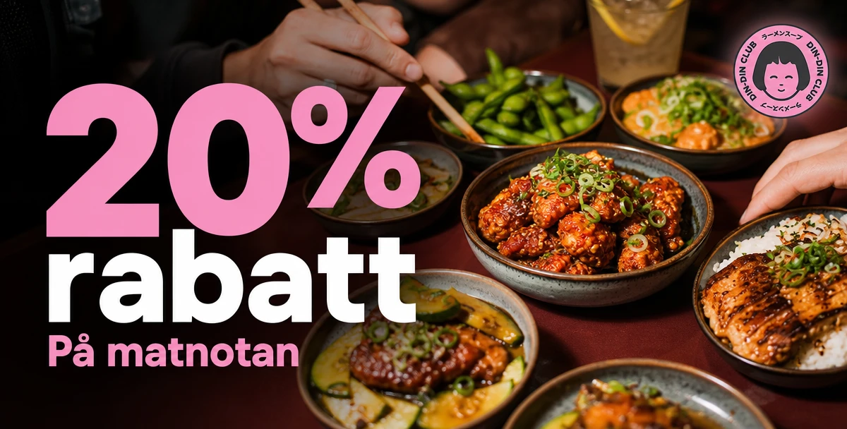 DIN-DIN CLUB – 20% rabatt – På matnotan