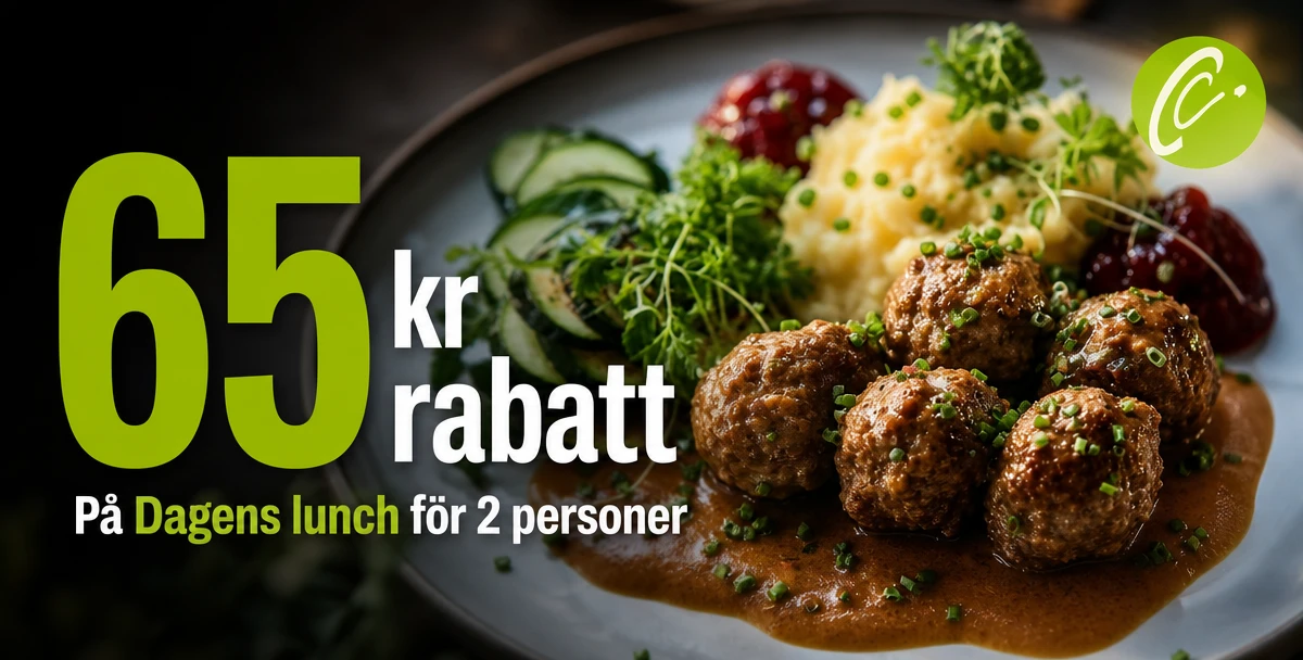 Cajsa´s Kök - Catering, Bröllop, Fest & Event – 65 kr rabatt – På Dagens lunch för 2 personer