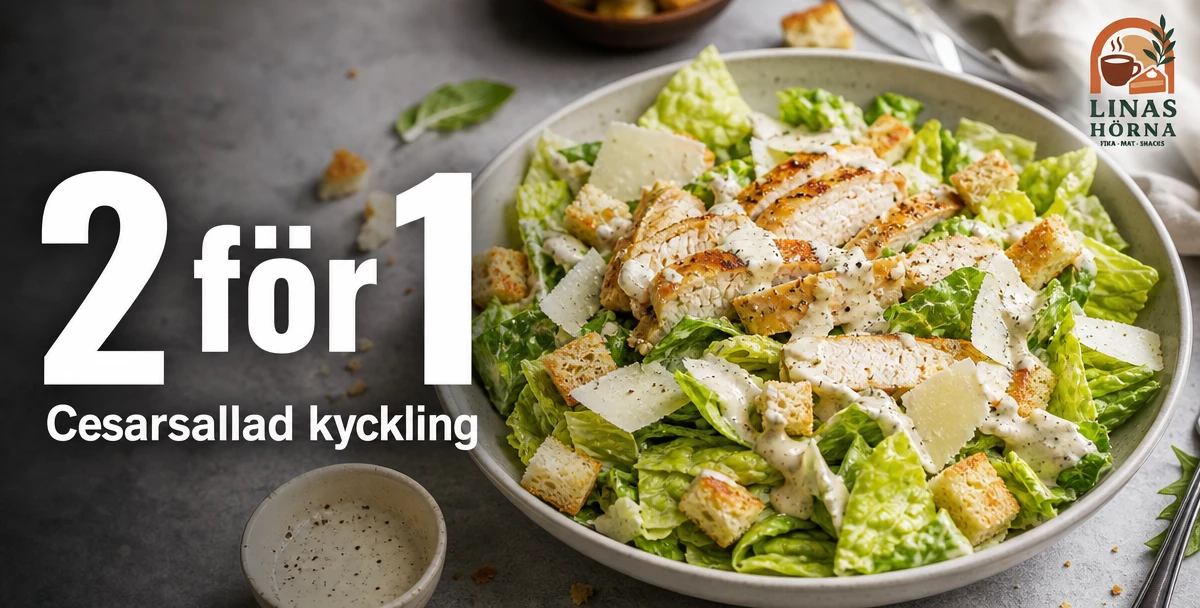 Linas Hörna – 2 för 1 – Cesarsallad kyckling